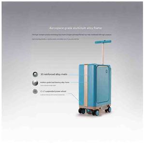 Valise Bagage Polycarbonate Cabine Bleu Petite Poussette Moi Extensible Valise à Vérifier Bluetooth - Product Image 3
