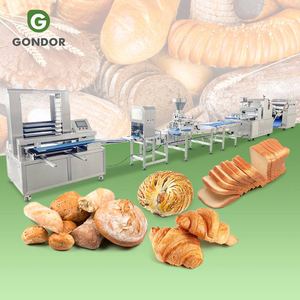 Chaîne de production polyvalente automatique commerciale pour la fabrication de pains, pains à la levure, toasts et hot-dogs de boulangerie - Product Image 1