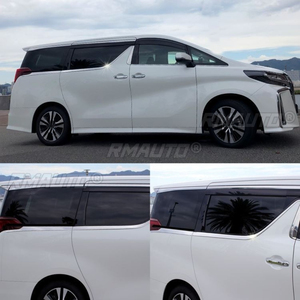 Pour Toyota Alphard Série 30 2015-2020, garnitures de fenêtre en acier inoxydable, bandes décoratives, bande de protection décorative pour cadre de porte - Product Image 5