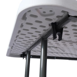 Hitree ราคาถูก 6FT เก้าอี้พับพลาสติกแบบพกพาพับโต๊ะตั้งแคมป์กลางแจ้งสวนสวนรับประทานอาหารโต๊ะพับ - Product Image 6