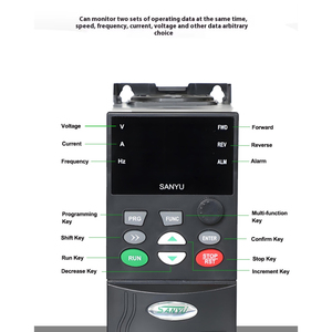 Onduleur haute Performance SANYU <span class=keywords><strong>SY3000</strong></span> 0.4-90KW onduleur solaire 3PH 380V onduleur de pompe solaire avec CE pour pompe - Product Image 3