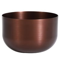 Cup-in-Cup Morden Luxus Wachs dose Recycelbar Dunkelbraun Aluminium glas Glänzend Luxus Schwarz Kerzen schale Gefäße Mit Deckel