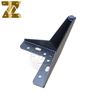 Pied de canapé convertible en métal, hauteur 10/13/15/17 cm, pieds de meubles modernes en or/noir/chrome