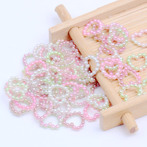 Nuevo Stock, 120 Piezas/Paquete, Perlas de Resina ABS de 11mm, Color Arcoíris, Adornos de Resina en Forma de Corazón para Decoración de Uñas - Product Image 2