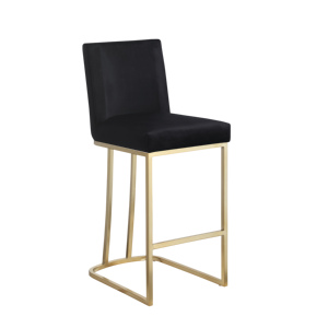 Worker Furniture Adjustable Hotel Dining <b>Bar</b> <b>Stools</b> Set of <b>2</b> Counter Height with Back Gold Brushed Modern Kitchen <b>Stools</b> - Product Image 1