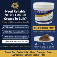 Gemuk Litium Serbaguna NLGI 2 15KG Ember Besar Pompa Motor Sistem Pelumas Sentral Konveyor OEM Pabrik Kustom