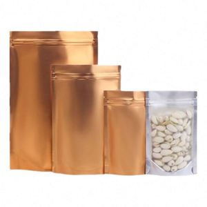Sacs refermables personnalisés avec logo, sacs pour aliments secs, emballages composites, 12x20cm, pack promotionnel - Product Image 1