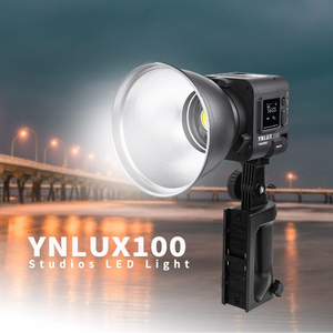 Yongnuo ไฟ COB LED YNLUX100ดวง,ไฟวิดีโอ3200K-5600K ไฟติด <span class=keywords><strong>Bowen</strong></span> 100W โคมไฟกลางแจ้งแบบพกพาควบคุมด้วยแอป2.4G สำหรับถ่ายภาพ - Product Image 5