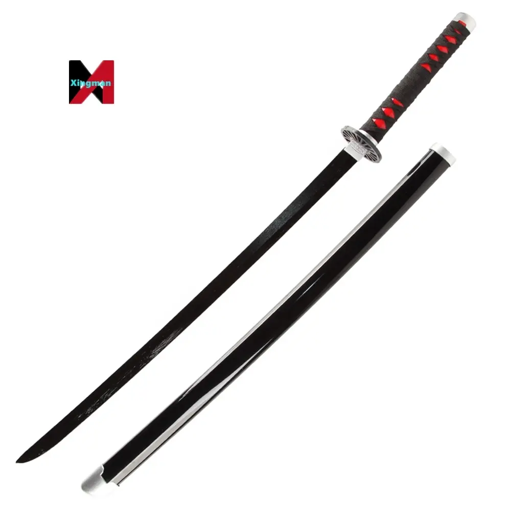 Juguete de katana catanas espadaは剣の剣を悪魔にしましたcosおもちゃの剣のための木製アニメの剣