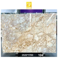 BOTON STONE coupé à la taille pierre naturelle Bvlgari décoration de la maison salon or marbre dalle de sol