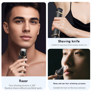 Dispositivo 2-in-1 per la depilazione domestica a doppia testina, mini rasoio elettrico per viso, bikini, braccia, ascelle, gambe e corpo da donna - Product Image 3