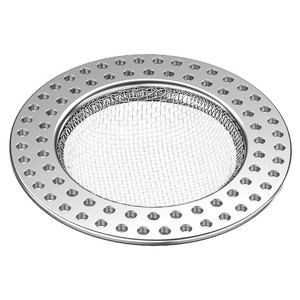Bathroom drain <b>cover</b>, stainless steel filter <b>screen</b>, universal anti-clogging toilet drain plug, bathroom hair prevention device. - Product Image 1