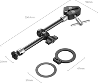 Pince à bras magique articulée de 11 "avec support de téléphone pour anneau adaptateur magnétique Magsafe pour caméras d'action iPhone SmallRig