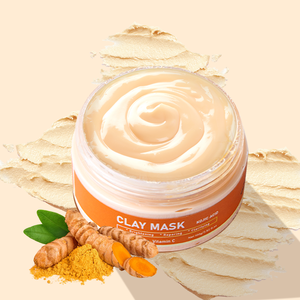 Vente en gros de produits de soins de beauté pour la peau radieuse pour le contrôle de l'acné masque d'argile à l'acide kojique au curcuma et à la vitamine C - Product Image 4