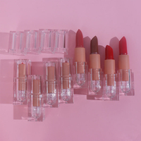 Cosmétiques, maquillage, rouge à lèvres crémeux, mat, imperméable, longue tenue, nude, vegan, marque privée, rouge à lèvres velours
