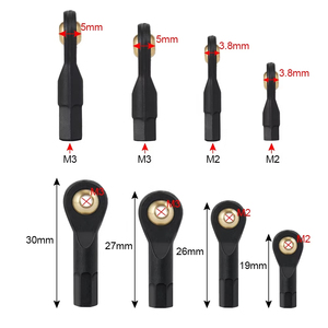 Varilla de tracción de conexión M2 y M3, Conector de cabeza de bola de plástico para coche <span class=keywords><strong>RC</strong></span> <span class=keywords><strong>Crawler</strong></span> 1:10, accesorios de piezas - Product Image 6