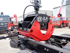 4ton 5ton 6.3ton 6.3ton 8ton מטען מנוף משאית הידראולי פרוס בום עם לתפוס דלי למכירה - Product Image 3