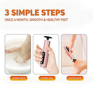 Machine professionnelle de pédicure : Ponceuse électrique anti-callosités et exfoliant puissant pour les pieds secs et les peaux mortes - Product Image 6