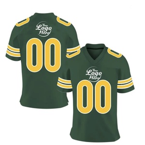 Customized Logo Breathable Quick Dry Spandex/Polyester Casual Short Sleeved V-Neck Rugby Jersey for Men 160g - Product Image 2