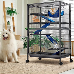 Tübüler <span class=keywords><strong>Deluxe</strong></span> büyük uzay küçük hayvan konağı evcil hayvan kafesi Relocation sarhoş tekerlek ile - Product Image 6