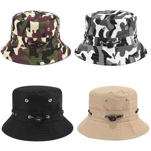 Sombrero de Pesca Plegable de Ala Ancha con Camuflaje, Protección UV, Gorra Táctica Transpirable para Aventuras en la Selva - Product Image 1