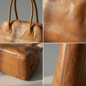 fábrica personalizada al por mayor bolsos de estilo de moda cuero genuino señoras bolso de hombro bolso de mano de las mujeres - Product Image 5