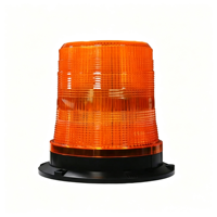 Feux de signalisation LED 24W, clignotants, avec fixation magnétique, boîtier en polycarbonate, lumière ambre clignotante, 12-24V, IP65, sécurité des véhicules