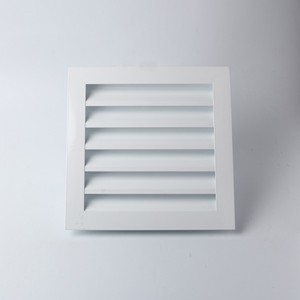 Hợp kim nhôm tường Vent louver Bìa vuông không thấm nước Air Vent lưới tản nhiệt HVAC tùy chỉnh trong nhà màu trắng trọng lực louvers - Product Image 3