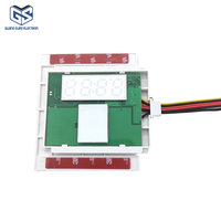 Interrupteur tactile à LED monochrome/tricolore 12V/24V 5A avec affichage de l'heure et de la température, capteur capacitif pour miroir intelligent
