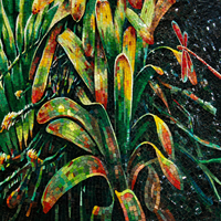Mosaïque murale artisanale de perroquet de la jungle, design personnalisable pour mur intérieur, salon, résistante à l'eau, écologique