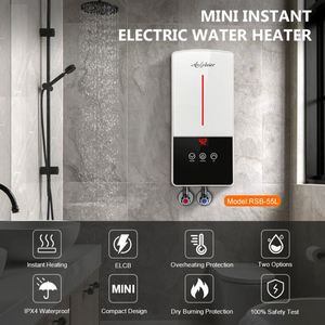 Seguridad del hotel 3,5-5KW Calentador de agua eléctrico instantáneo con fugas inteligentes y protección contra quemaduras en seco sin tanque de agua fácil de instalar - Product Image 2