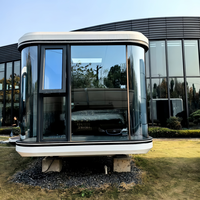 Capsule de sommeil intelligente et mobile détachable, maison conteneur anti-humidité personnalisée au design moderne pour centres commerciaux et villas
