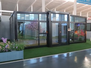 บ้านคอนเทนเนอร์สำเร็จรูป 3 ห้องนอน <span class=keywords><strong>2</strong></span> ห้องน้ำ แบบขยายได้สองปีก <span class=keywords><strong>พ</strong></span>ร้อมบาร์ ขนาด 40 ฟุต บ้านหรู - Product Image 2