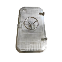 Porte de trappe en acier et aluminium à action rapide certifiée CCS, simple ou double, résistante aux intempéries, avec pièce de piston pour navire marin