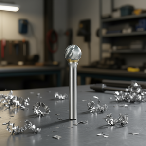 TTAKE Ball Nose Rotary Burr Solid Carbide 9.6 Mm Diameter 8 Mm Length For Machine Tools - Product Image 3