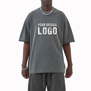 T-shirts pour hommes en coton batik vintage en gros, OEM, grande taille, style streetwear, décontractés, manches courtes, amples, sport, surdimensionnés - Product Image 3