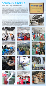 工厂可定制标志可调棕色钩环储物带尼龙钩环扣带带扣 - Product Image 6