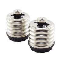 Adaptateur de douille HY E40 vers E27, support de lampe, rallonge de prise, convertisseur de lumière LED noir, prise de lumière