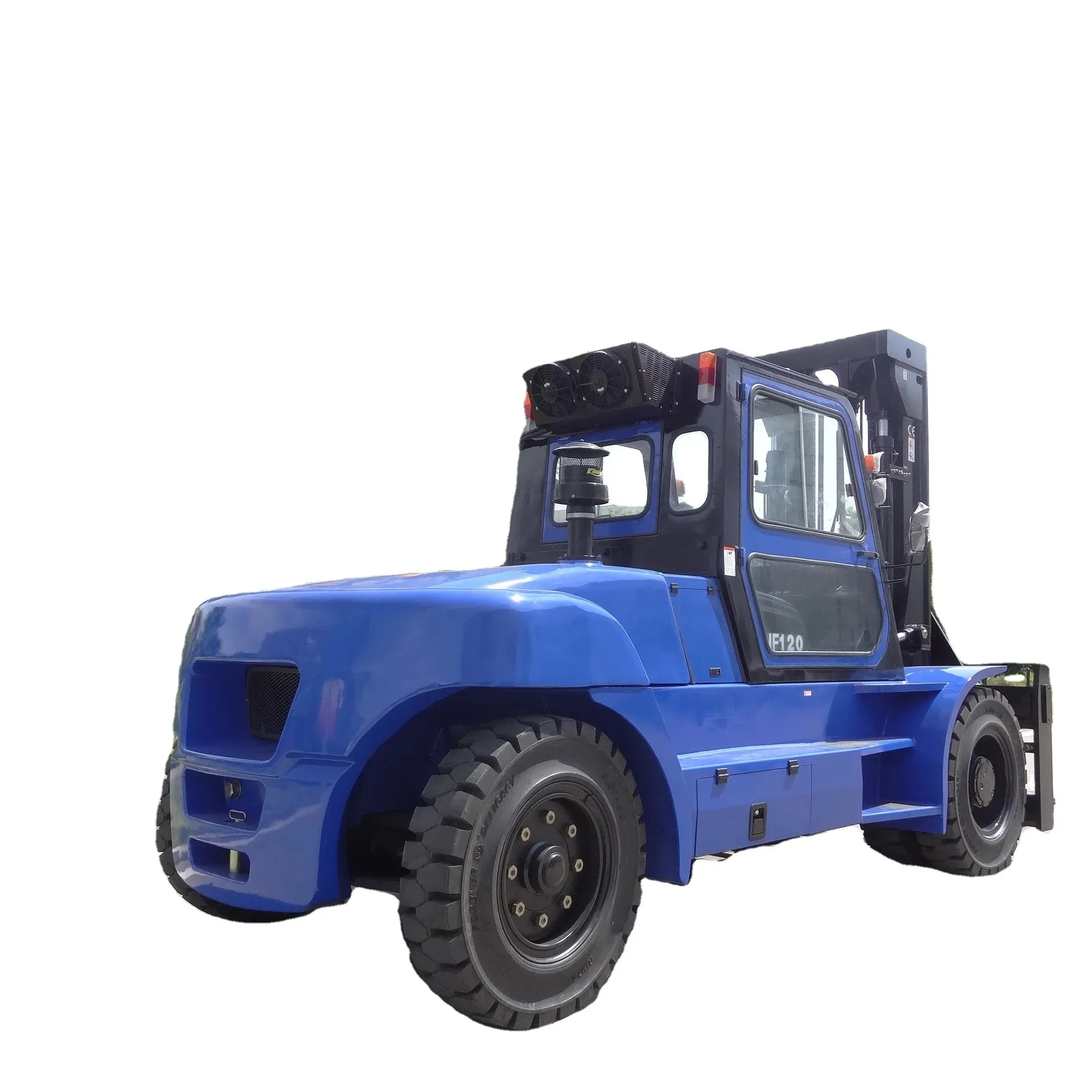 China Supplier FD120 12 Ton Diesel Forklift Used Forklifts for Food Shop and Advertising Company Hot Sale forklifts