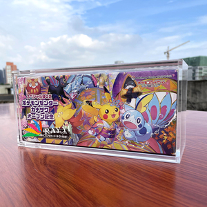 Ray Yi เคสอะคริลิคสำหรับญี่ปุ่น <span class=keywords><strong>Pokemon</strong></span> Center แบบจำกัด <span class=keywords><strong>XY</strong></span> Break MEGA Charizard X Y Poncho Pikachu กล่องพิเศษ - Product Image 5