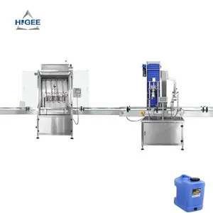 Botella química bidón máquina de llenado de aceite lubricante motor aceite bidón máquina embotelladora