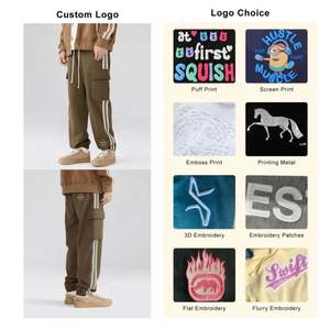 Venta al por mayor en blanco pantalones de chándal de alta calidad de los hombres pantalones de chándal con bolsillo logotipo personalizado Jogger pantalones de chándal para los hombres - Product Image 3