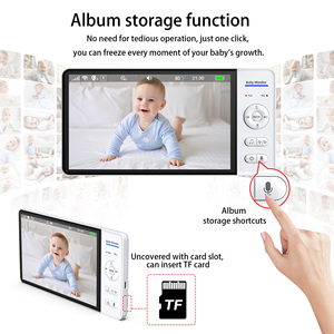Babyfoon 7-inch 2.4G & wifi không dây video BABY MONITOR <span class=keywords><strong>Camera</strong></span> 1080P Độ Phân giải hai chiều nói chuyện tầm nhìn ban đêm Tương thích ứng dụng điện thoại - Product Image 6