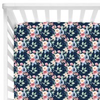 Sprei Tempat Tidur Bayi Bambu Cetak Bunga Kustom, Lucu, Nyaman, Gaya Kasual, Aksesoris Tempat Tidur Lembut