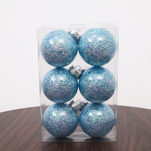 Customized Size Christmas Glass Ball Ornament Home Decoration Artificial Style Festive Season Christmas <b>Tree</b> Ornament - Product Image 6
