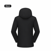 Veste imperméable à capuche unisexe à coque rigide avec rembourrage en coton intégré, coupe-vent, manteau d'hiver pour la randonnée, le camping et les activités de plein air
