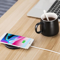 Chargement sans fil 15W 18W chargeur USB thermostatique à chauffage rapide pour café tasse à thé téléphone portable chargeurs de charge rapide adaptateurs
