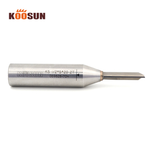 Koosun <span class=keywords><strong>CNC</strong></span> Router bit TCT Carbide phay cutter 2 sáo thẳng bit cho MDF gỗ Router bits 1/2 1/4 Shank công cụ cắt gỗ - Product Image 4