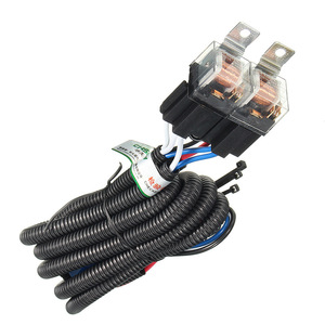 <b>H4</b> Wiring Harness 12V Relay Kit For Car Headlight Upgrade With PVC Insulation And Copper Wire - Product Image 1