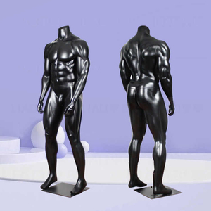 Maniquíes Masculinos Musculosos de Fibra de Vidrio de Alta Gama, Deportivos, de Cuerpo Entero, Negros, con Gran Musculatura, para Ropa Deportiva - Product Image 3